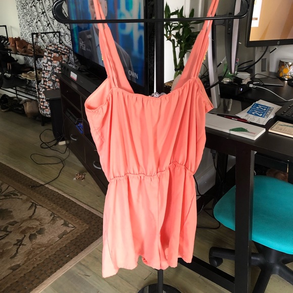 Coral Romper - Picture 2 of 3
